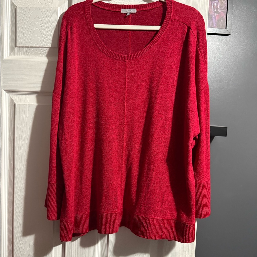 Habitat Rich Red Knit Top